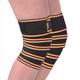 Tynor Weight Lifting Knee Wrap - Black & Orange (Pack of 2) - Knee/Ankle/Leg/Foot Supports