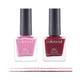 Colorsoul Bliss Vegan Nail Enamel, Pink Pie, Candy Floss, B02, B04 (Pack of 2 x 8 ml) 1's - Nail Polish