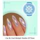 Handmade Press On Gel Nails - Holographic White 50 gm - Nail Polish