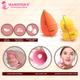 Majestique Chubby Foundation Brush with Two Makeup Sponge - 3Pcs/Multicolor 1's - Face Brush