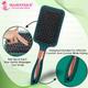 Majestique Large Paddle Brush for Styling Detangling Wet and Dry for Women, Men - Velvet Green 1's - Hair Brushes