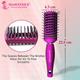 Majestique Purple 9 Row Vent Brush - Ball Tipped Bristles for Men and Women 1's - Hair Brushes