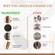 Majestique Round and Oval Cushion Hair Brush Set with Handle Mirror for All Types Style 3's - Hair Brushes