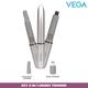 Vega EZY 2 In 1 Unisex Face Body and Nose Trimmer IPX 5 (VHBT-02) 1's - Shaving & Hair Removal