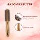 Bronson Professional Golden Round Hair Brush for Adding Quick Curls, Volume and Waves in Hair 1's - Hair Brushes
