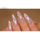 Handmade Press On Gel Nails - Holographic White 50 gm - Nail Polish