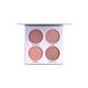 Miss Rose 4 Color Shimmer Brick Highlighter Palette 7003 - 024I 04 30 gm - Face Palettes