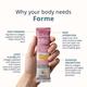 Briyo Forme Collagen + Hyaluronic Acid Structural Support Drink Mix Sugar Free Sachets - Orange Flavour (Pack of 10 x 11.6 g) - Nutritional Supplement