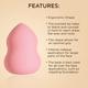 Bronson Professional Peach beauty blender makeup sponge 1's - Sponges & Applicators