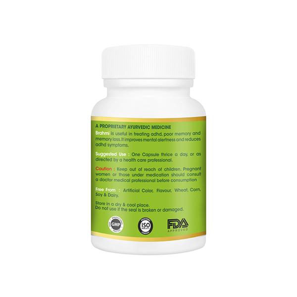 VitaGreen Brahmi Capsules 60's - Herbal Dietary Supplement