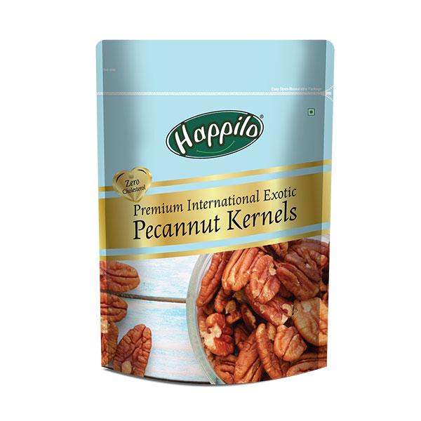 Happilo Premium International Exotic Pecannut Kernel Seeds 150 gm - Nutritional Bars