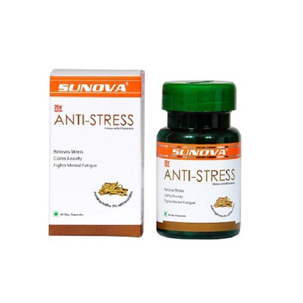 Sunova Anti-Stress Veg capsule 60's - Speciality Medicine