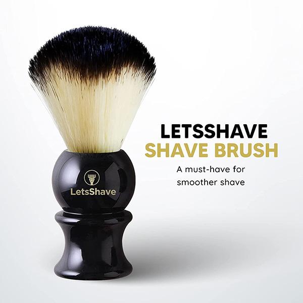 LetsShave Shaving Brush - Black - Shavers