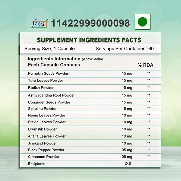 Health Veda Natural Immunity Booster Veg Capsule 60's - Vitamin C