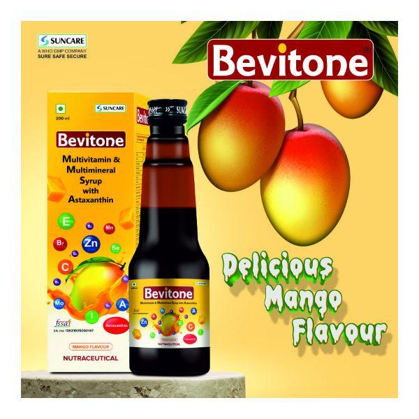 Suncare Bevitone Multivitamin Syrup - Mango 200 ml - Multi-Vitamins