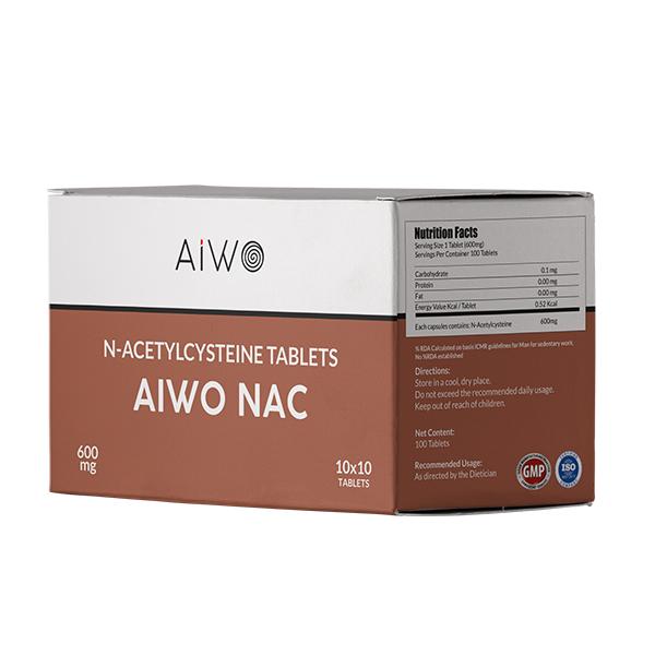 Netmeds | Aiwo NAC 600 mg Tablet (Pack of 10 x 10's)