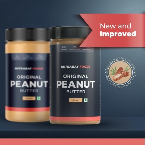 Nutrabay Foods Original Peanut Butter - Creamy 750 gm - Nutritional Bars