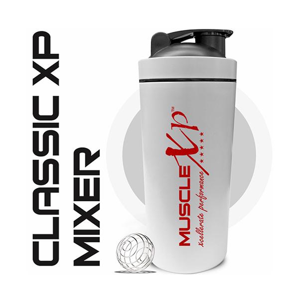 MuscleXP Classic XP Gym Shaker - White 750 ml - Gym Accessories