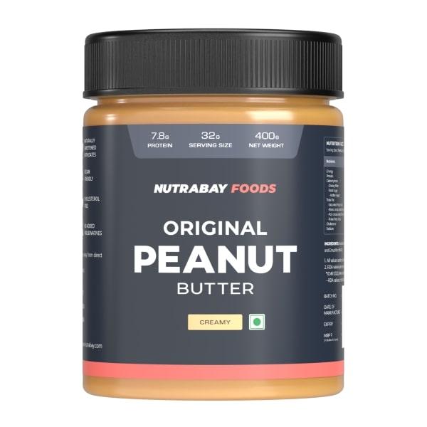 Netmeds | Nutrabay Foods Original Peanut Butter - Creamy 400 gm