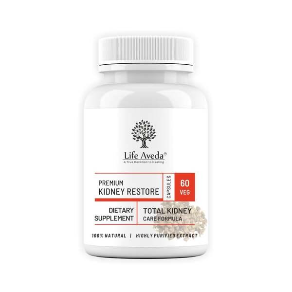 Life Aveda Premium Kidney Restore Veg Capsule 60's - Speciality Medicines