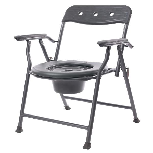Tynor Commode Chair Ergo - Grey 1's - Wheelchairs & Walking Sticks