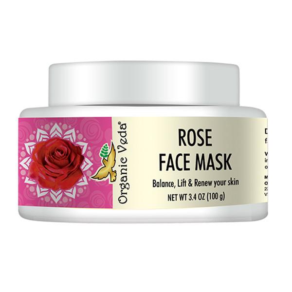 Organic Veda Rose Face Mask 100 gm - Personal Care (Ayush)