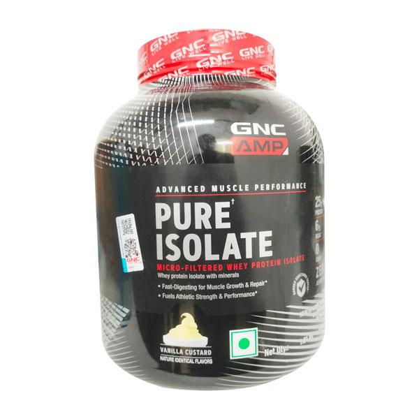 Netmeds | GNC AMP Pure Isolate Powder - Vanilla Custard 1.81 kg