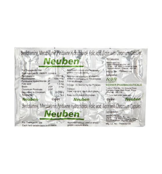 Neuben Capsule 10'S - Nootropics And Neurotrophics