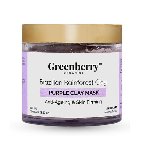 Greenberry Organics Brazilian Rainforest Purple Clay Mask 100 gm