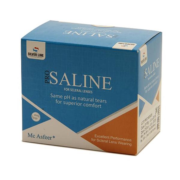 Silver Line Pro Saline Lens Solution (Pack of 6 x 15 ml) - Eyecare Lenses