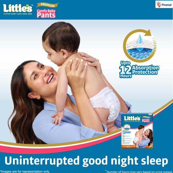 Little's Premium Comfy Cotton Soft Baby Pants (L) 62's - Diapers & Wipes