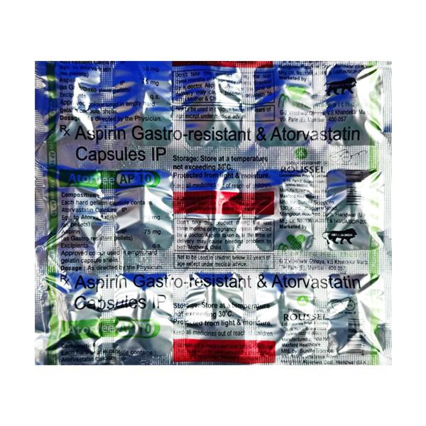 ATORVEE AP 10 Capsule 15's - High Cholesterol-Dys