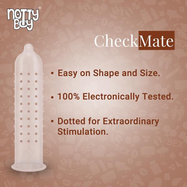 NottyBoy CheckMate Condoms 10's (N) - Plain/Flavoured Condoms