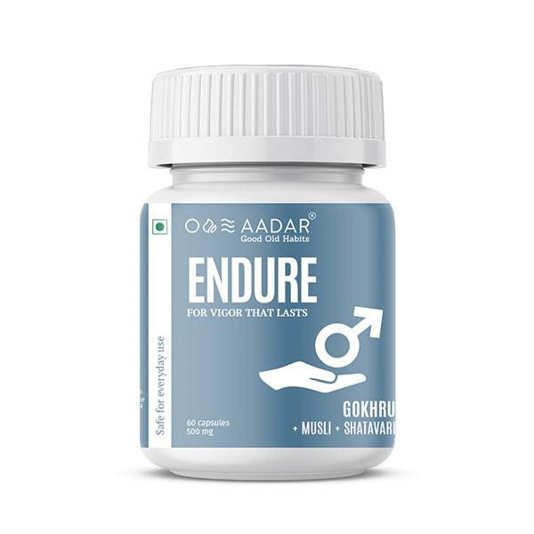 AADAR Endure 500 mg for Vigor that Lasts Capsule 60's - Sexual Healthcare