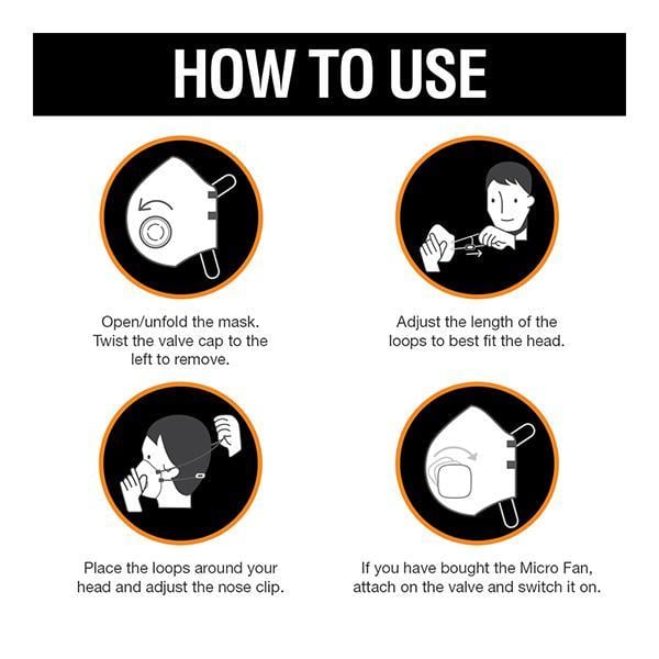 Dettol Siti Shield Air-Pollution Smart Mask - N95 (L) - Face Masks