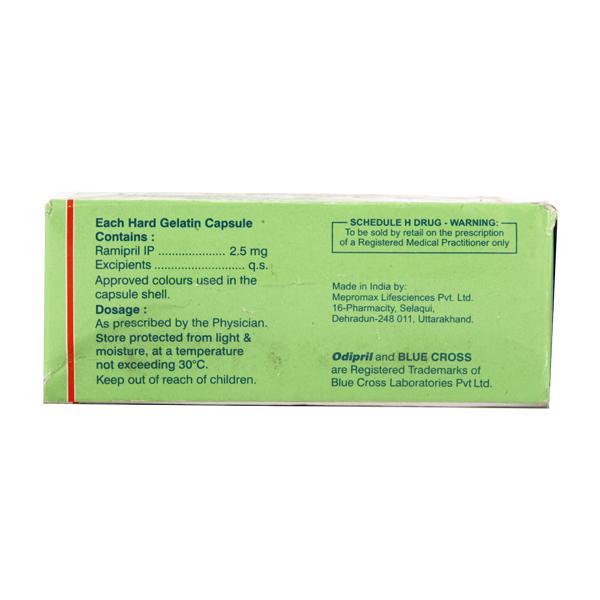 Odipril 2.5mg Capsule 15'S - Hypertension-ACE