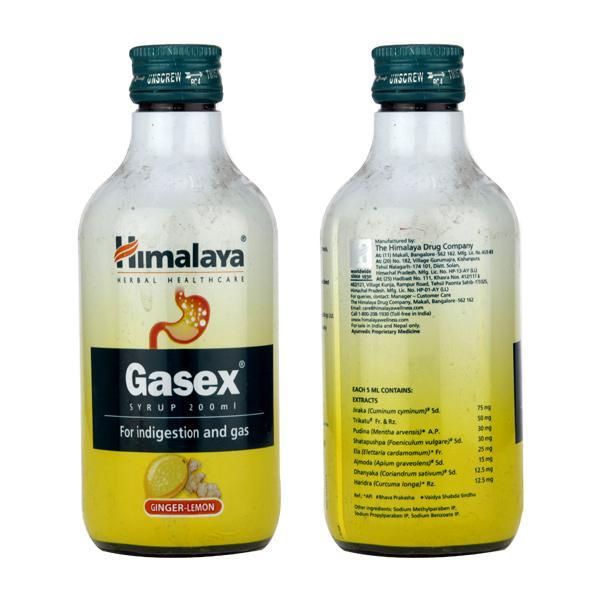 Netmeds | Himalaya Gasex Syrup - Ginger Lemon Flavour 200 ml