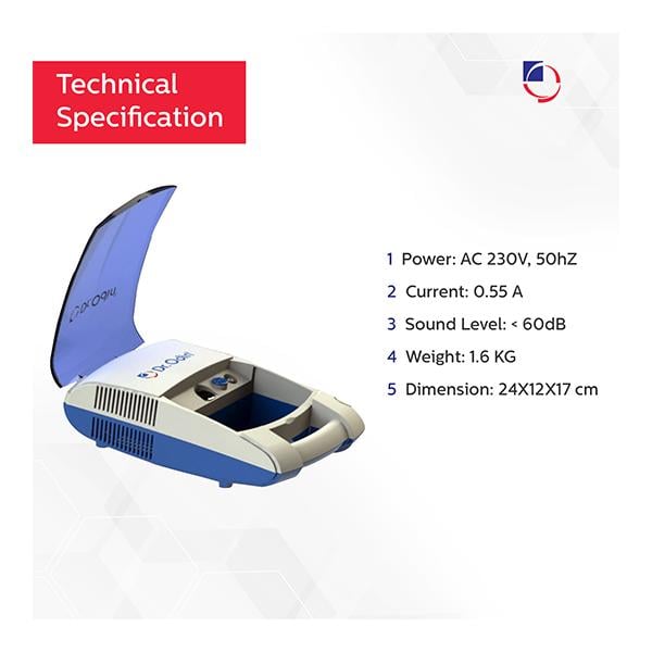 Dr. Odin Piston Compressor Nebulizer (OD-104) - Nebulizers / Vaporizer