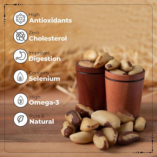 Happilo Premium International Exotic Brazil Nuts 150 gm - Vital Health