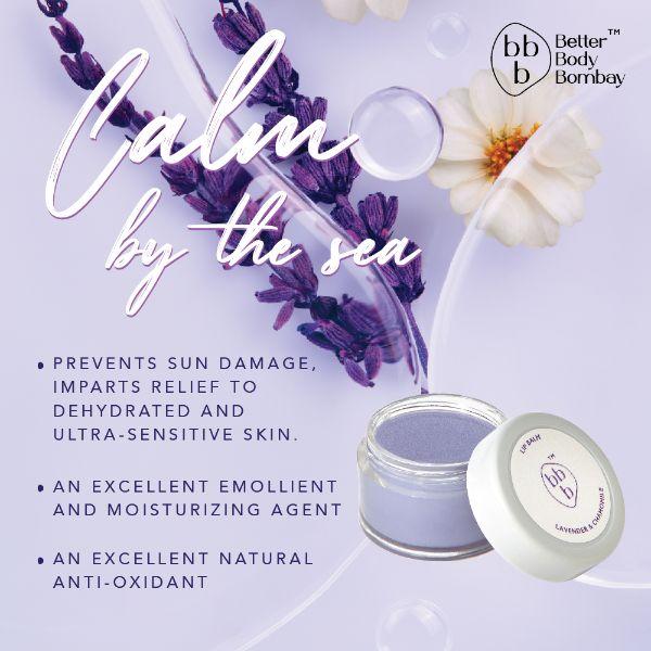 BBB Better Body Bombay Lip Balm- Lavender & Chamomile 10 gm - Lip Balms