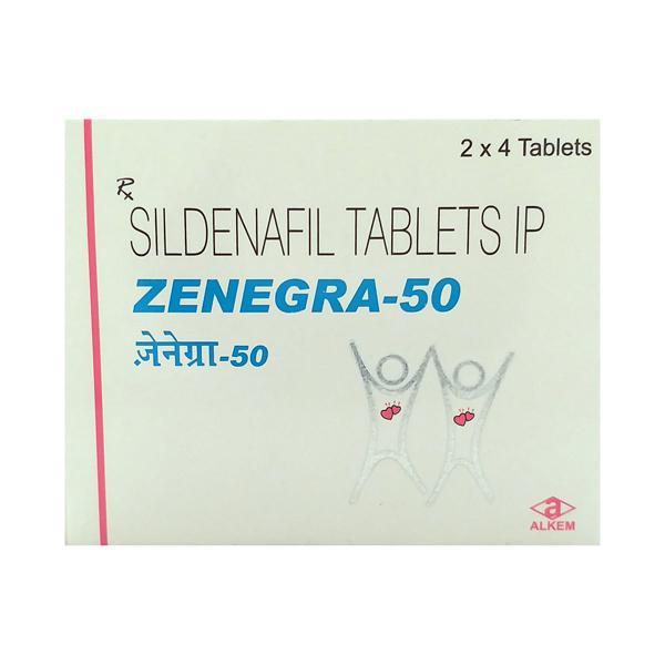 Zenegra 50mg Tablet 4'S - Impotence/Erectile Dysfunction (Ed)