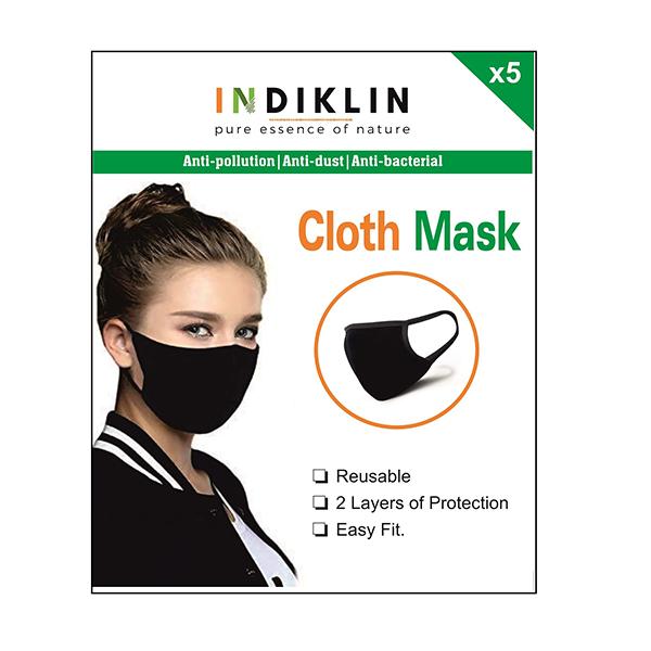 Indiklin Reusable Cloth Mask (Pack of 5) - Face Mask