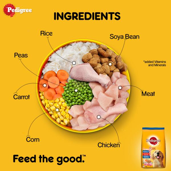 Pedigree Adult Chicken & Vegetables 1 kg - Petfood