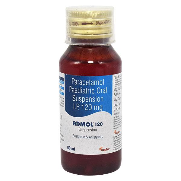 ADMOL 120 Oral Suspension 60ml - Fever-Ana