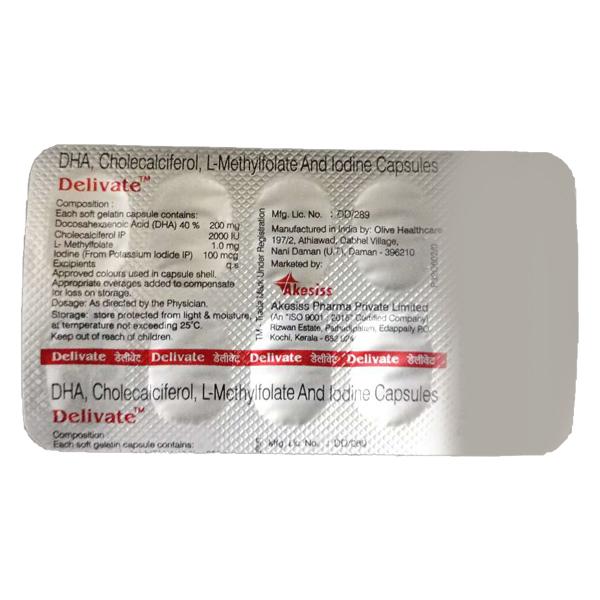 DELIVATE Capsule 10's - Supplements-Ent