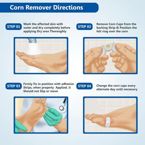 Dr Foot Corn Caps Strips 40's - Callus Shavers & Stones