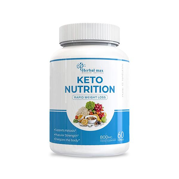 Herbal Max Keto Nutrition Dietary Supplement 800 mg Capsule 60's - Weight Loss