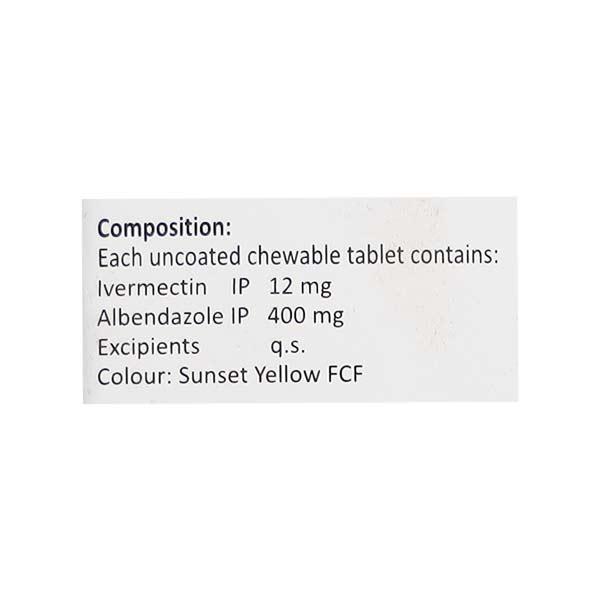 Ivecop AB 12 Tablet 1'S - Parasitic Worms-Ant