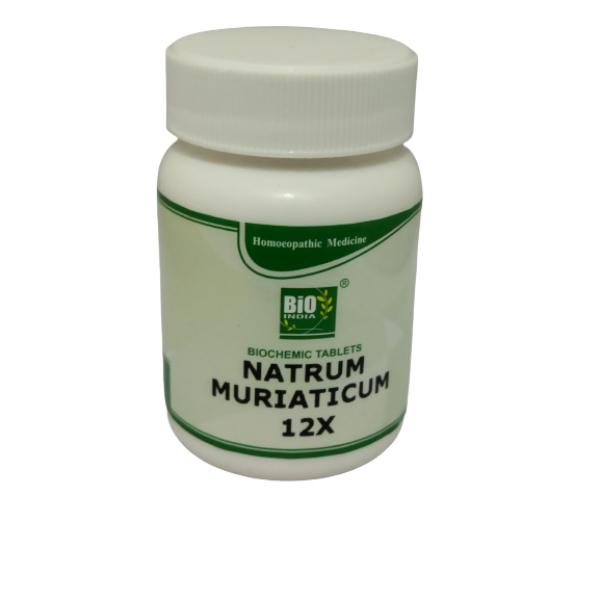 Bio-India's Biochemic Tablet - Natrum Muriaticum 12X 25 gm - Speciality Medicine