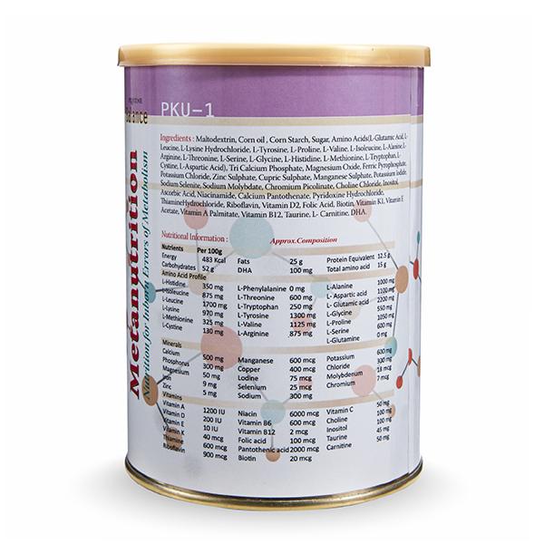 Pristine Balance Metanutrition PKU-1 (Upto 3 Years) Powder - 400 gm (Tin) - Baby And Infant Supplements